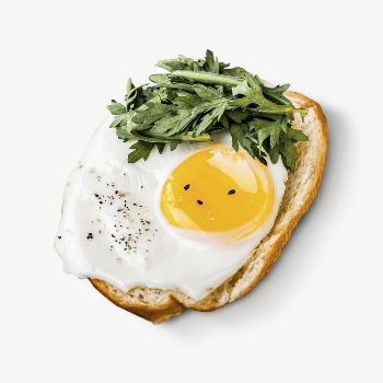 Fried egg sandwich collage element | Free PSD - rawpixel