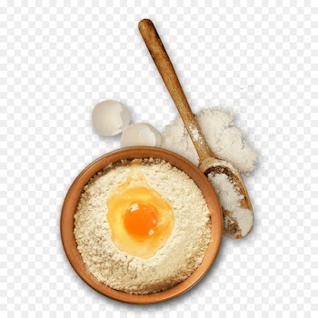 Fried egg Scone Flour - Flour egg baking material 
