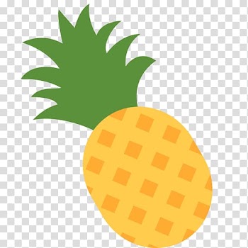 Fried rice Emoji Pineapple Sticker Fruit, emoticon transparent background PNG clipart