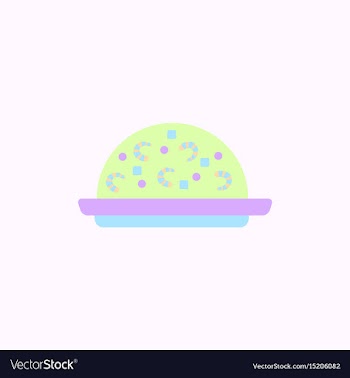 Fried rice with shrimp vector image