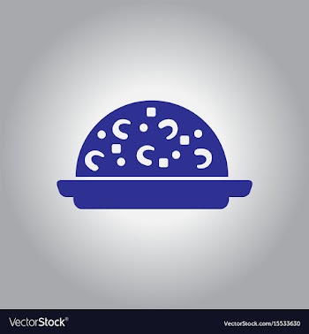 Fried rice with shrimp vector image