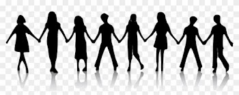Friend Clipart Transparent Background - People Hold Hands Silhouette