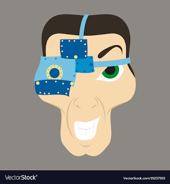Friendly robot character with flat cartoon vector image