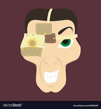 Friendly robot character with flat cartoon vector image