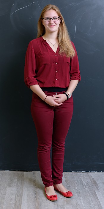 Friendly Young Teacher in Casual Attire