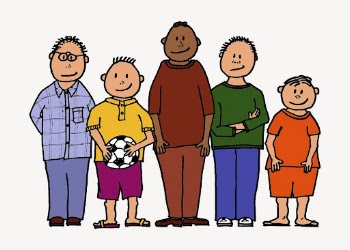 Friends, cartoon character illustration. Free | Free Photo - rawpixel