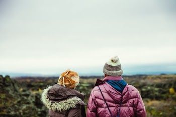 Friends Winter Hiking