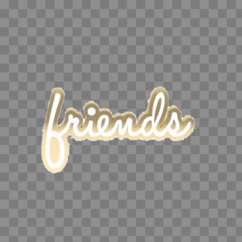 Friends Word Charm - Love Lockets