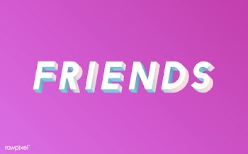 Friends word in 3D font | Free stock vector - 66045