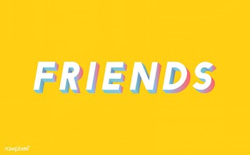 Friends word in 3D font | Free stock vector - 66662