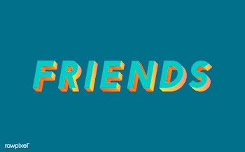 Friends word in 3D font | Free stock vector - 66678