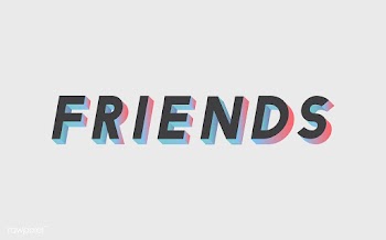 Friends word in 3D font | Free stock vector - 66712