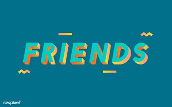 Friends word in 3D font | Free stock vector - 66750