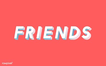 Friends word in 3D font | Free stock vector - 66765