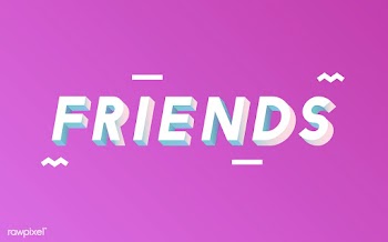 Friends word in 3D font | Free stock vector - 66872