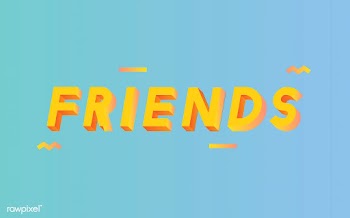 Friends word in 3D font | Free stock vector - 66907