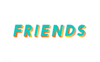 Friends word in 3D font | Free stock vector - 66916