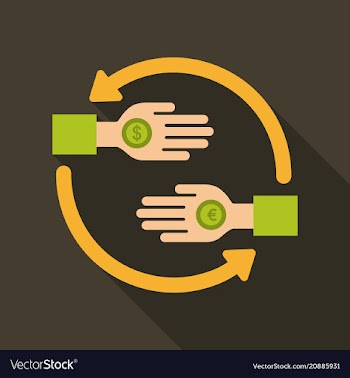 Friendship circle on color background hands vector image