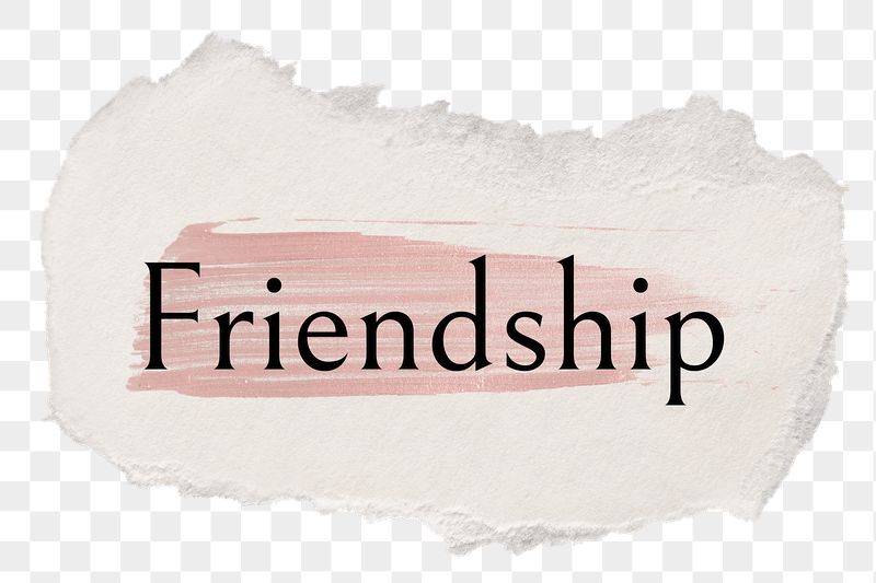 Friendship png ripped paper word | Free PNG - rawpixel