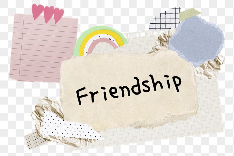 Friendship png word sticker typography, | Free PNG - rawpixel