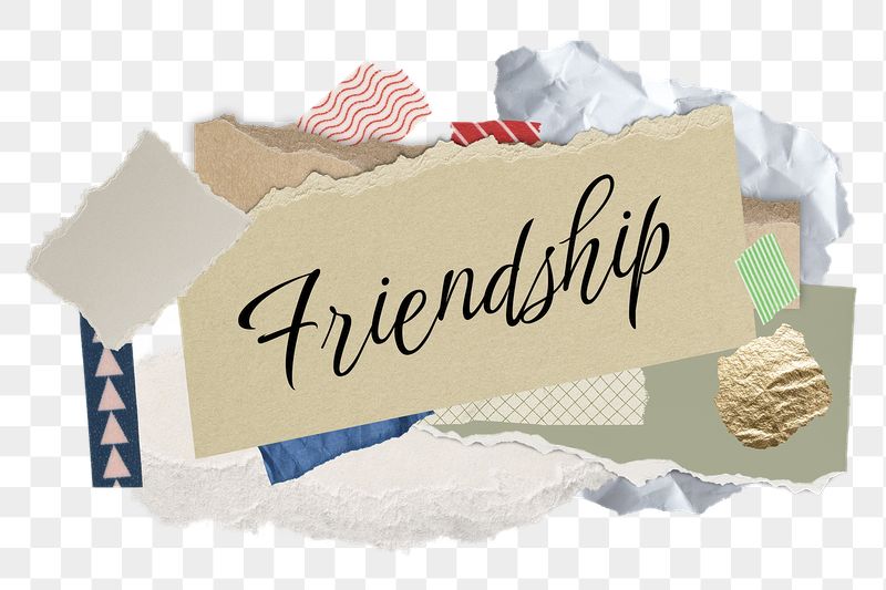 Friendship png word sticker typography, | Free PNG - rawpixel