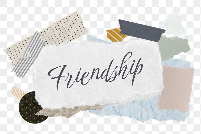 Friendship png word sticker typography, | Free PNG - rawpixel