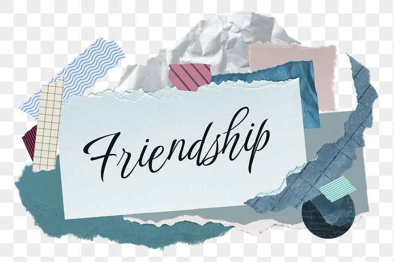 Friendship png word sticker typography, | Free PNG - rawpixel