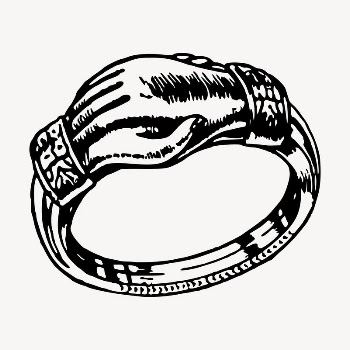 Friendship ring clipart, vintage hand | Free Vector - rawpixel