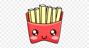 Fries Clipart Kawaii - Cute Kawaii Kawaii Food
