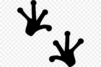 Frog Clip art Cat Animal track Footprint - frog 