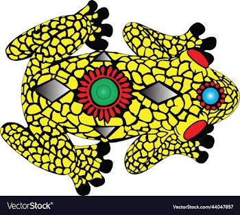 frog color abstract