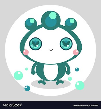 frog green heart