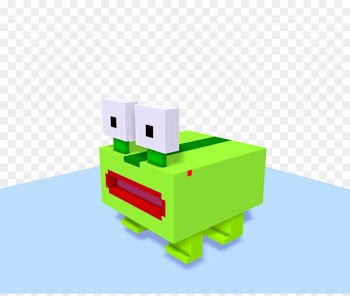 Frog Pixel art Voxel 3D computer graphics - frog 