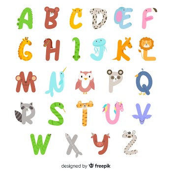 From a to z animal alphabet Free Vector
