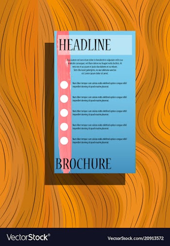 Front and back flyer for business purpose vector image