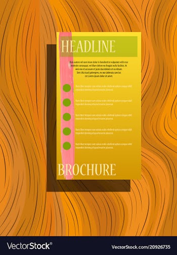 Front and back flyer for business purpose vector image