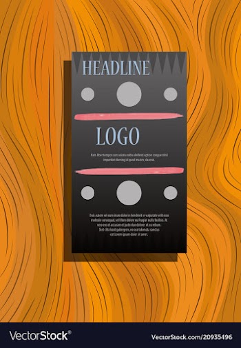 Front and back flyer for business purpose vector image