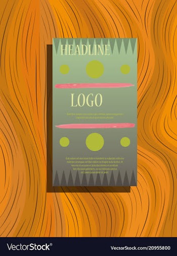 Front and back flyer for business purpose vector image