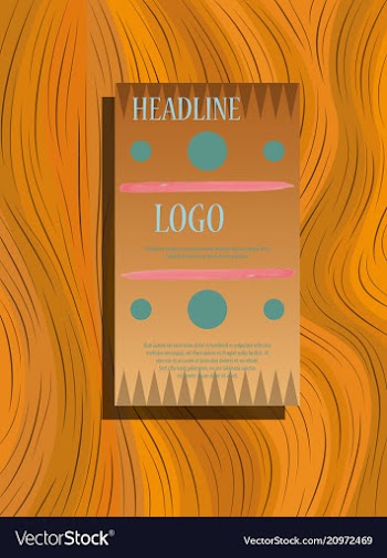 Front and back flyer for business purpose vector image