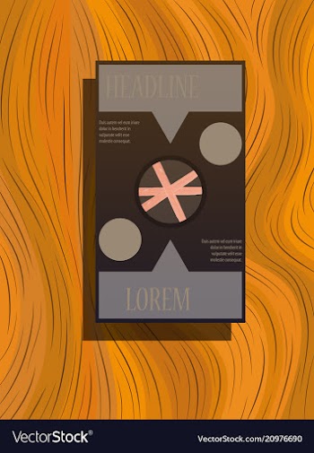 Front and back flyer for business purpose vector image