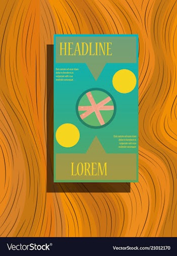 Front and back flyer for business purpose vector image
