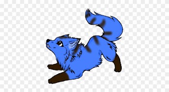 Frost Wolf Pup Form By Tammiikat - Anime Blue Wolf Pup