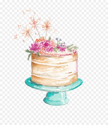 Frosting & Icing Wedding cake Hummingbird cake Torte Sugar cake - watercolor cake 