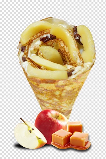 Frozen dessert Food Flavor Fruit, crepes transparent background PNG clipart