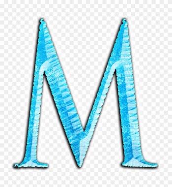 Frozen Film Series Alphabet Letter Font - Triangle