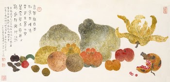 Fruit (1945) Chinese painting in high | Free Photo Illustration - rawpixel