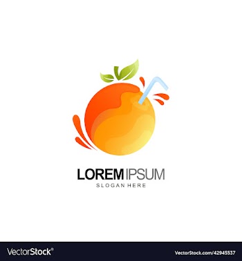 fruit and juice logo fresh drink design template