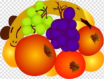Fruit Apple, Banana grape transparent background PNG clipart