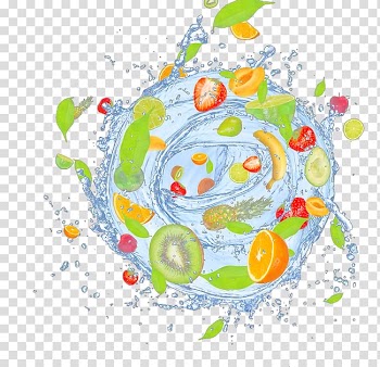 Fruit Auglis Water Mix-in Fototapet, Fruit in water transparent background PNG clipart