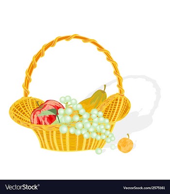 Fruit basket vector image